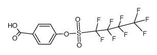 4-(Perfluorbutansulfonyloxy)-benzoesaeure结构式