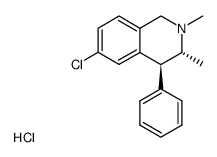 (3R,4S)-6-chloro-2,3-dimethyl-4-phenyl-1,2,3,4-tetrahydroisoquinoline hydrochloride结构式