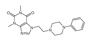 7-[2-[4-(2-phenyl)-piperazinyl]ethyl]-1,3-dimethylxanthine Structure