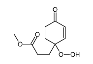 methyl 3-(1-hydroperoxy-4-oxocyclohexa-2,5-dien-1-yl)propanoate Structure