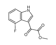 methyl 4-fluoroindole-3-glyoxylate结构式
