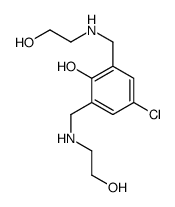 4-chloro-2,6-bis[(2-hydroxyethylamino)methyl]phenol结构式