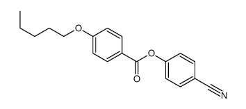 4-(4-Pentyloxybenzoyloxy)-benzonitrile Structure