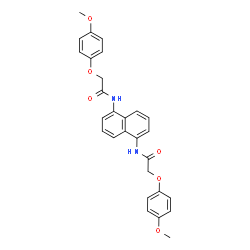N,N'-1,5-Naphthalenediylbis[2-(4-methoxyphenoxy)acetamide] structure