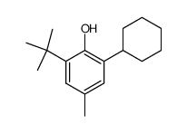 2-Cyclohexyl-6-(1,1-dimethylethyl)-4-methylphenol structure
