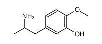 5-(2-aminopropyl)-2-methoxyphenol结构式