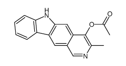 4-acetoxy-3-methyl-6H-pyrido[4,3-b]carbazole Structure