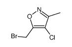 3-methyl-4-chloro-5-bromomethyl isoxazole Structure