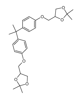 2,2-bis-[4-(2,2-dimethyl-[1,3]dioxolan-4-ylmethoxy)-phenyl]-propane Structure