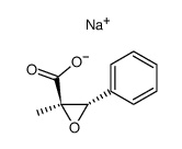 sodium (2R,3S)-2-methyl-3-phenyloxirane-2-carboxylate结构式