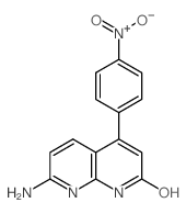 1,8-Naphthyridin-2(1H)-one,7-amino-4-(4-nitrophenyl)- structure