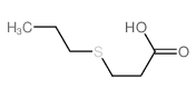 Propanoic acid, 3- (propylthio)-结构式