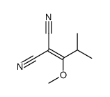 2-(1-methoxy-2-methylpropylidene)propanedinitrile结构式