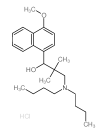 3-(dibutylamino)-1-(4-methoxynaphthalen-1-yl)-2,2-dimethyl-propan-1-ol structure