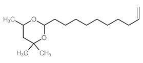 1,3-Dioxane,2-(9-decen-1-yl)-4,4,6-trimethyl-结构式