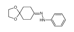 4-(1',3'-dioxolan-2'-yl)cyclohexanone phenylhydrazone Structure