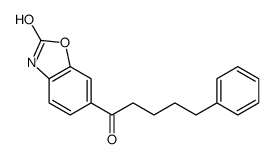 6-(5-phenylpentanoyl)-3H-1,3-benzoxazol-2-one Structure