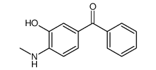 [3-hydroxy-4-(methylamino)phenyl]-phenylmethanone结构式