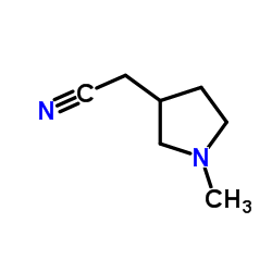 (1-methylpyrrolidin-3-yl)acetonitrile结构式