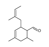 4,6-dimethyl-2-(2-methylbut-2-enyl)cyclohex-3-ene-1-carbaldehyde结构式