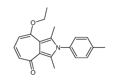 4-ethoxy-1,3-dimethyl-2-(4-methylphenyl)cyclohepta[c]pyrrol-8-one结构式