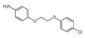 4-[2-(4-chlorophenoxy)ethoxy]aniline结构式