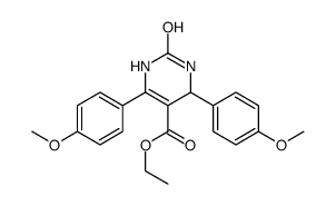 ethyl 4,6-bis(4-methoxyphenyl)-2-oxo-3,4-dihydro-1H-pyrimidine-5-carboxylate结构式
