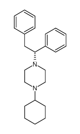 (R)-(-)-1-cyclohexyl-4-(1,2-diphenylethyl)piperazine Structure