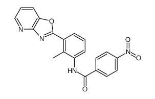N-[2-methyl-3-([1,3]oxazolo[4,5-b]pyridin-2-yl)phenyl]-4-nitrobenzamide Structure