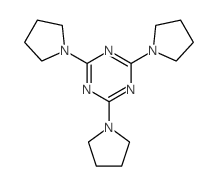 1,3,5-Triazine,2,4,6-tri-1-pyrrolidinyl- structure