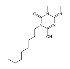 1-methyl-6-(methylamino)-3-octyl-1,3,5-triazine-2,4-dione结构式