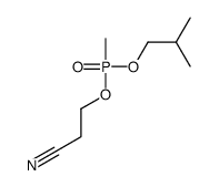 3-[methyl(2-methylpropoxy)phosphoryl]oxypropanenitrile结构式