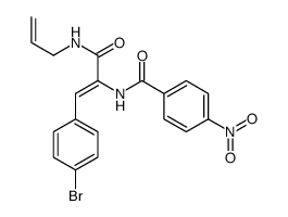 N-[1-(4-bromophenyl)-3-oxo-3-(prop-2-enylamino)prop-1-en-2-yl]-4-nitrobenzamide Structure