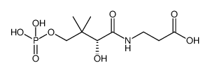 (R)-4'-phosphopantothenic acid Structure