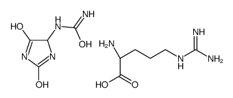 (2S)-2-amino-5-(diaminomethylideneamino)pentanoic acid,(2,5-dioxoimidazolidin-4-yl)urea Structure