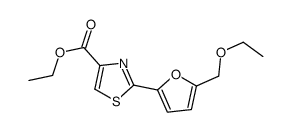 ethyl 2-[5-(ethoxymethyl)furan-2-yl]-1,3-thiazole-4-carboxylate结构式