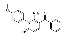 6-amino-5-benzoyl-1-(4-methoxyphenyl)pyridin-2-one结构式
