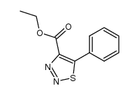 5-phenyl-[1,2,3]thiadiazole-4-carboxylic acid ethyl ester Structure