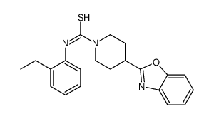 1-Piperidinecarbothioamide,4-(2-benzoxazolyl)-N-(2-ethylphenyl)-(9CI) structure