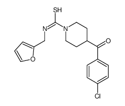 1-Piperidinecarbothioamide,4-(4-chlorobenzoyl)-N-(2-furanylmethyl)-(9CI)结构式