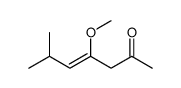 4-methoxy-6-methylhept-4-en-2-one结构式