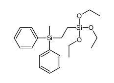 triethoxy-[2-[methyl(diphenyl)silyl]ethyl]silane结构式