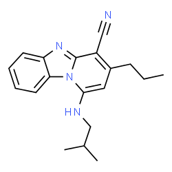 1-(isobutylamino)-3-propylbenzo[4,5]imidazo[1,2-a]pyridine-4-carbonitrile Structure