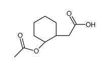 2-[(1S,2S)-2-acetyloxycyclohexyl]acetic acid结构式