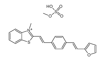 2-[4-(2-furan-2-yl-vinyl)-styryl]-3-methyl-benzothiazolium, methyl sulfate Structure