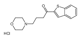 1-(1-benzothiophen-2-yl)-4-morpholin-4-ylbutan-1-one,hydrochloride Structure