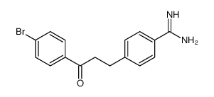 4-[3-(4-bromophenyl)-3-oxopropyl]benzenecarboximidamide结构式