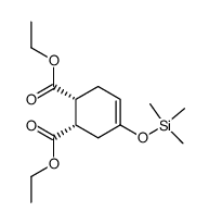 DIETHYL TRANS-4-TRIMETHYLSILYLOXY-4-CYCLOHEXENE-1,2-DICARBOXYLATE结构式