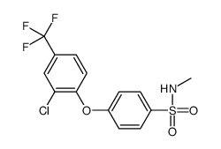 4-[2-chloro-4-(trifluoromethyl)phenoxy]-N-methylbenzenesulfonamide结构式