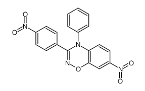 7-nitro-3-(4-nitrophenyl)-4-phenyl-1,2,4-benzoxadiazine结构式